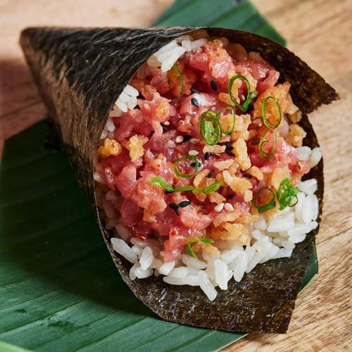 Handroll Tuna crunch-shoyu