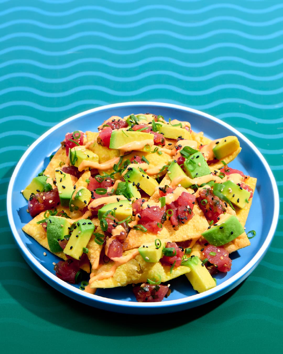 Spicy Tuna Wonton Nachitos