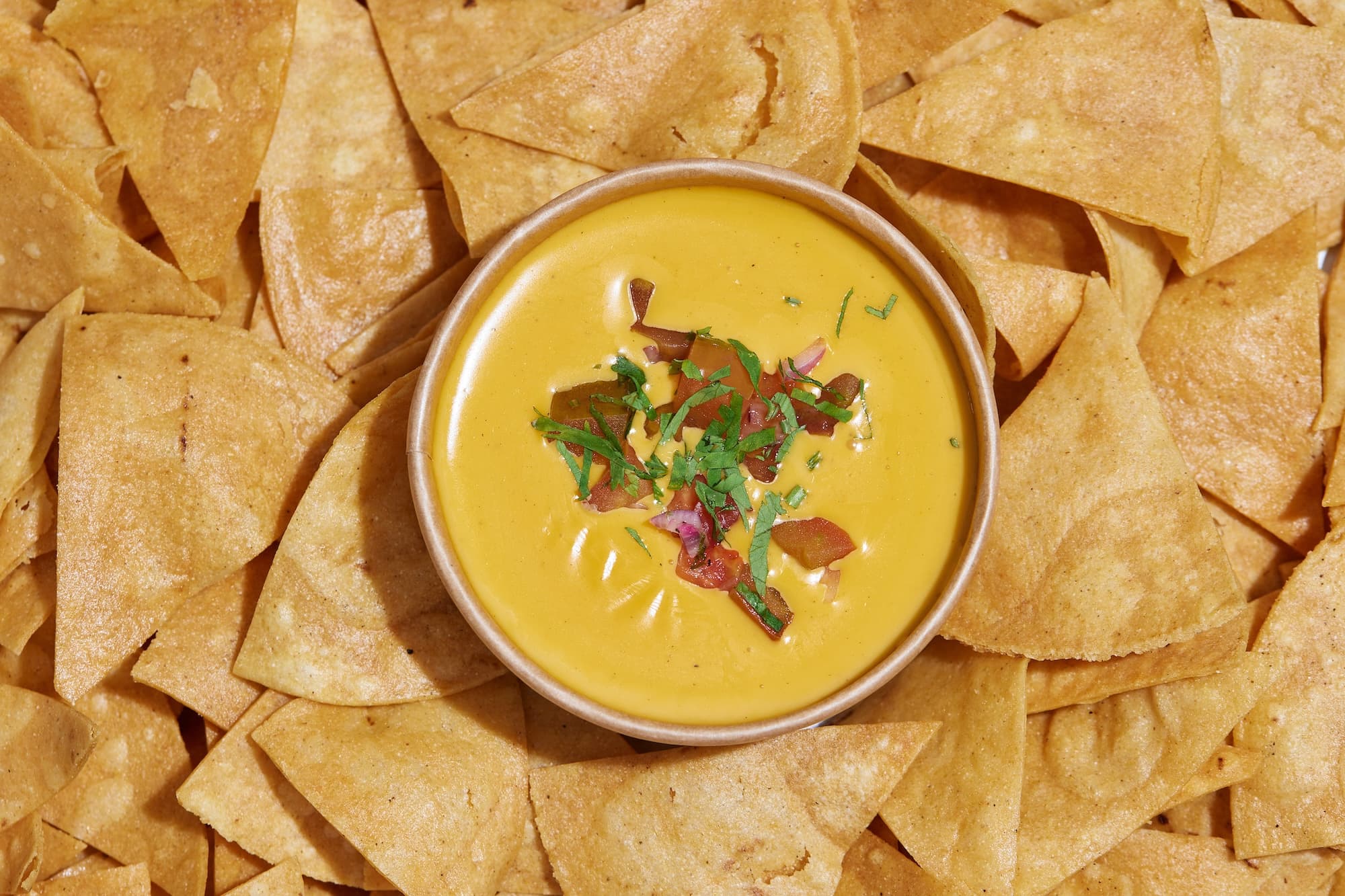 Dip de queso derretido + Totopos